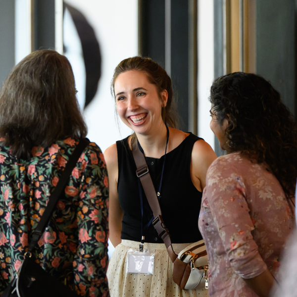 Adults talking in circle